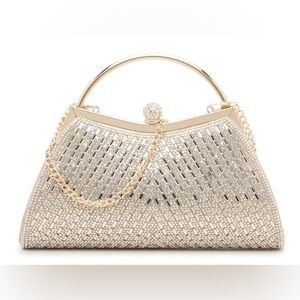 Kelly & Katie Gold Textured Gold Libby Clutch